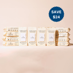 12-packs of Goldie wipes on a beige background with a 'Save $24' label.