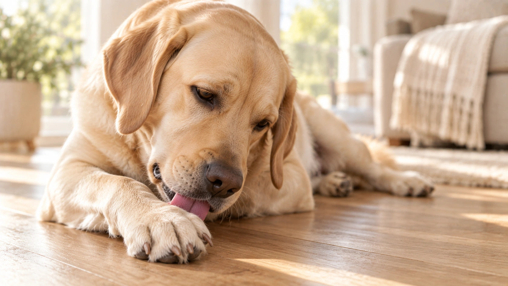 Because licking keeps the skin wet